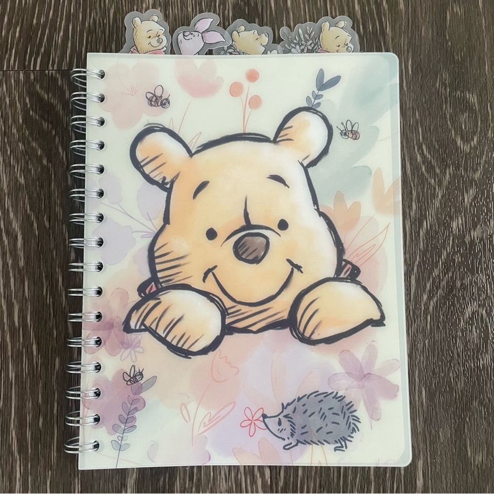 Disney Winnie The Pooh Journal W/Character Tabs
